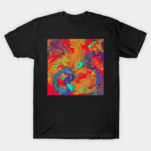 Abstract Dragon T-Shirt by ezhar.v.b